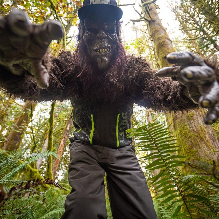 Squatch wearing the DRYFT Primo Zip waders