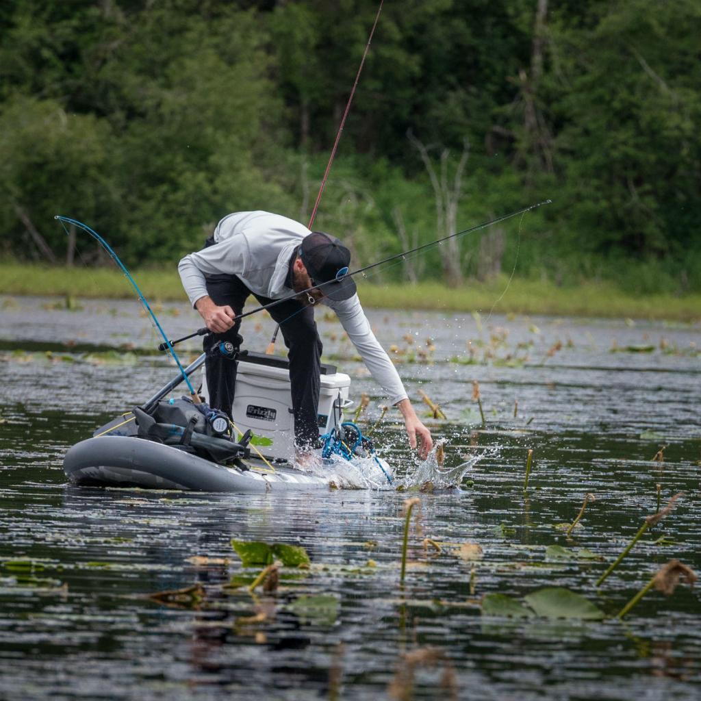 fishing from a standup paddleboard
