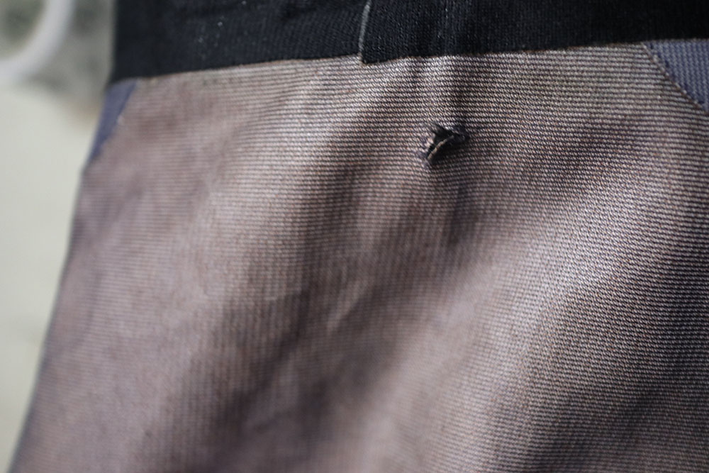 tear in breathable waders inside