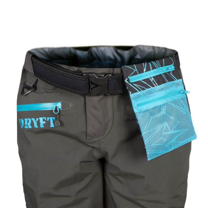 DRYFT women's Session wading pants flip out pocket