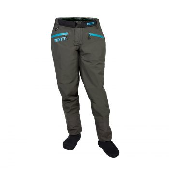 DRYFT women's Session waist high wader pants front