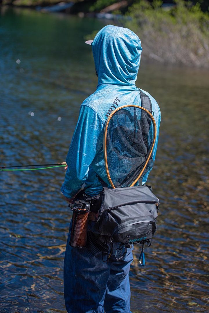 DRYFT BKCNTRY fishing Hip Pack with net