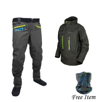 Session GD Wading Pants & Primo Rain Jacket Grey Bundle