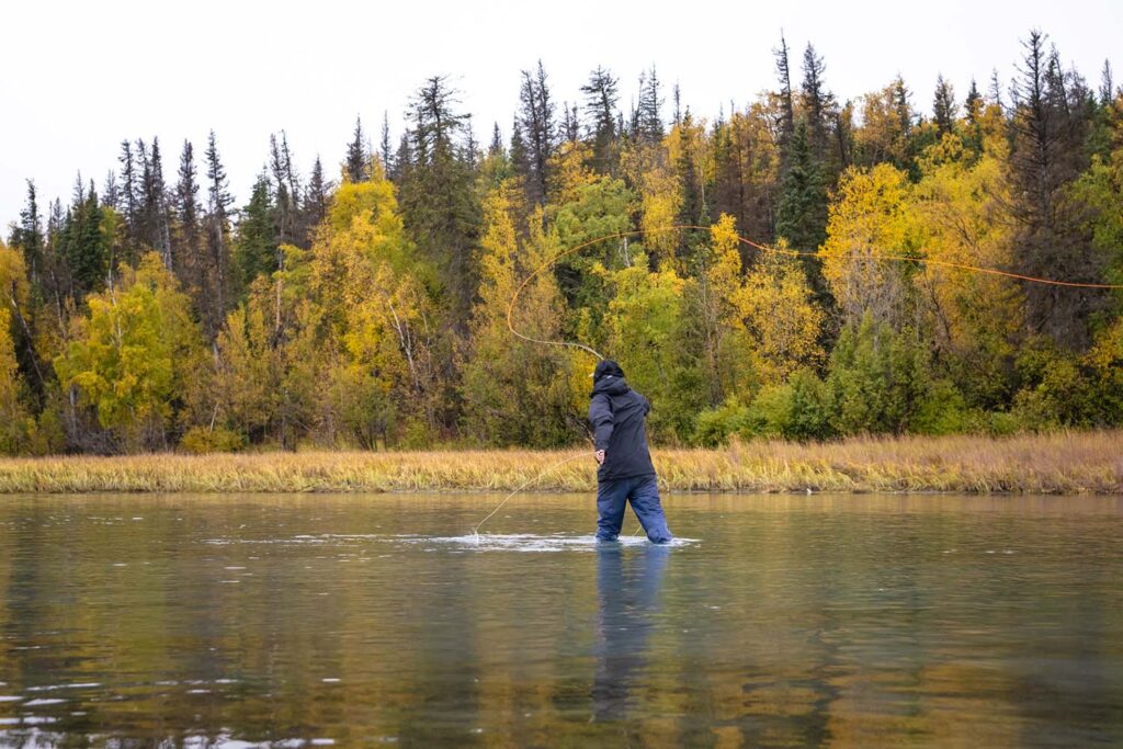 Fly fishing in the backcountry