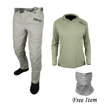 Session Lite Wading Pants and Ambush UPF Hoodie